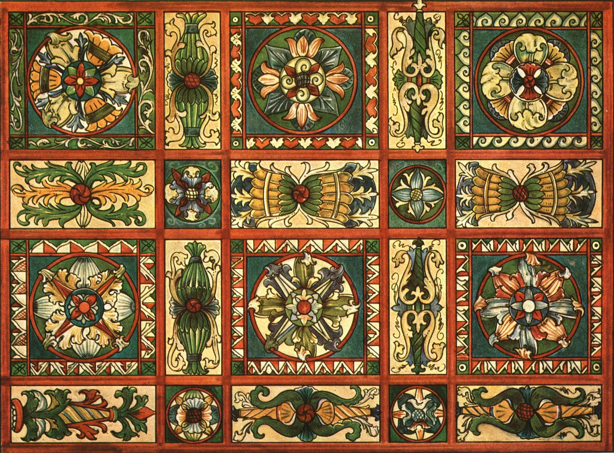 Decorazione nella chiesa di San Valentino, Chechlau, 1928 da Unbekannt