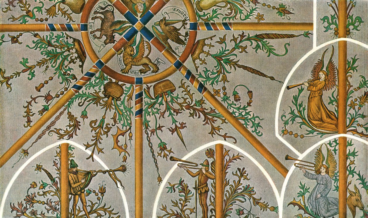 Decorazione nella Chiesa di Stedum, Groningen, Paesi Bassi, 1928 da Unbekannt
