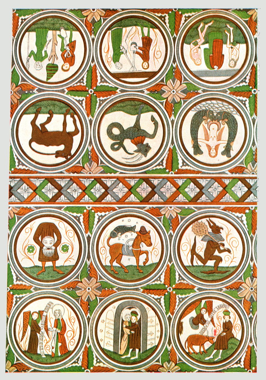 Decorazione nella Chiesa Vecchia di Stora Råda, Västra Götaland, Svezia, 1928 da Unbekannt