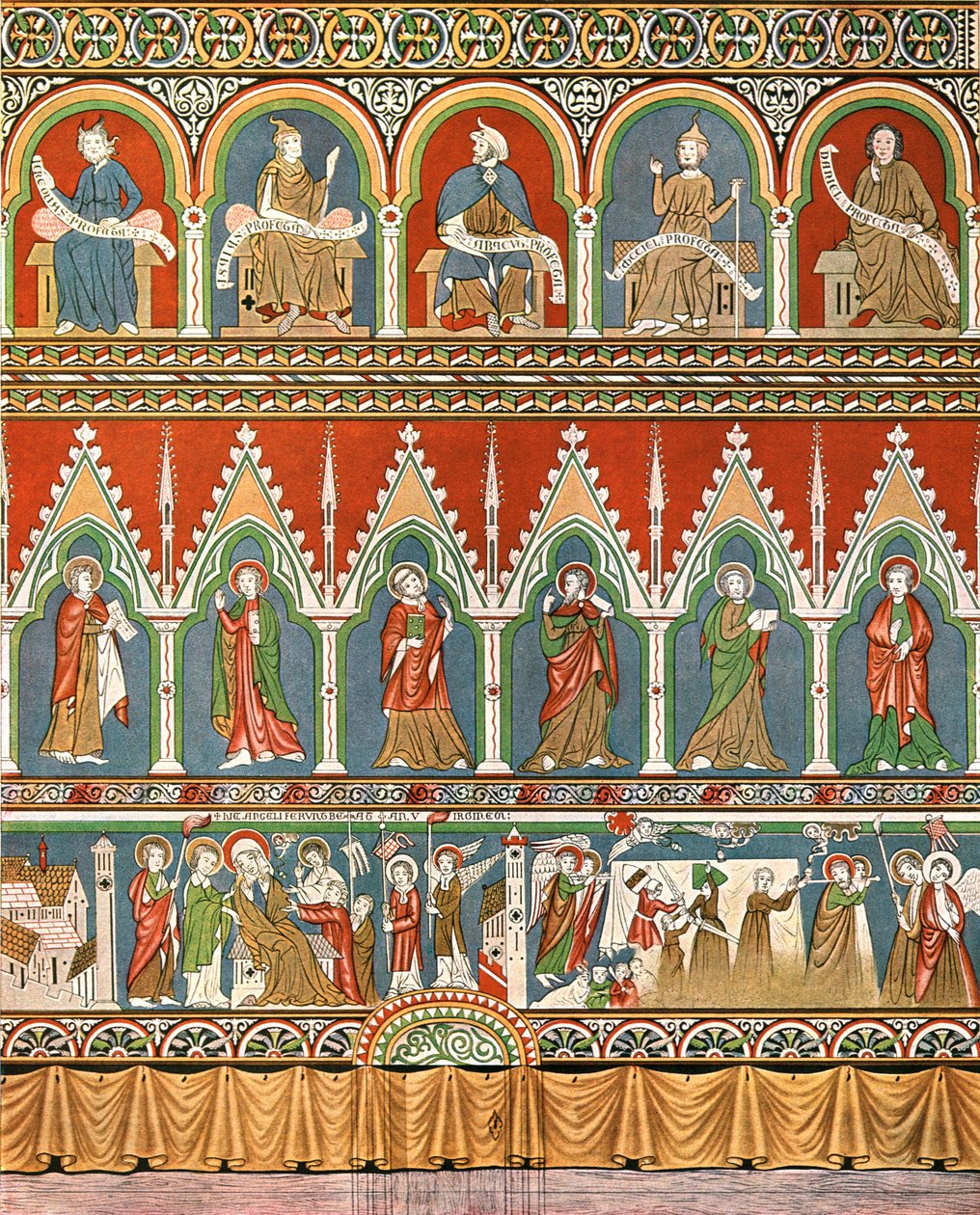 Decorazione nella Vecchia Chiesa di Stora Råda, Västra Götaland, Svezia, 1928 da Unbekannt