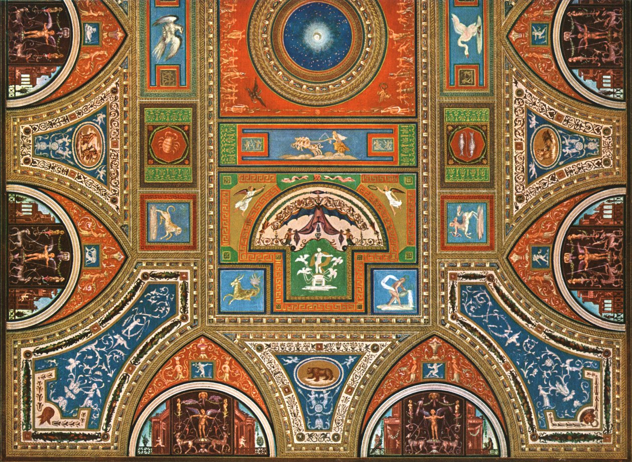 Decorazione negli Appartamenti Borgia, Palazzo Apostolico, Vaticano, Roma, Italia, 1928 da Unbekannt