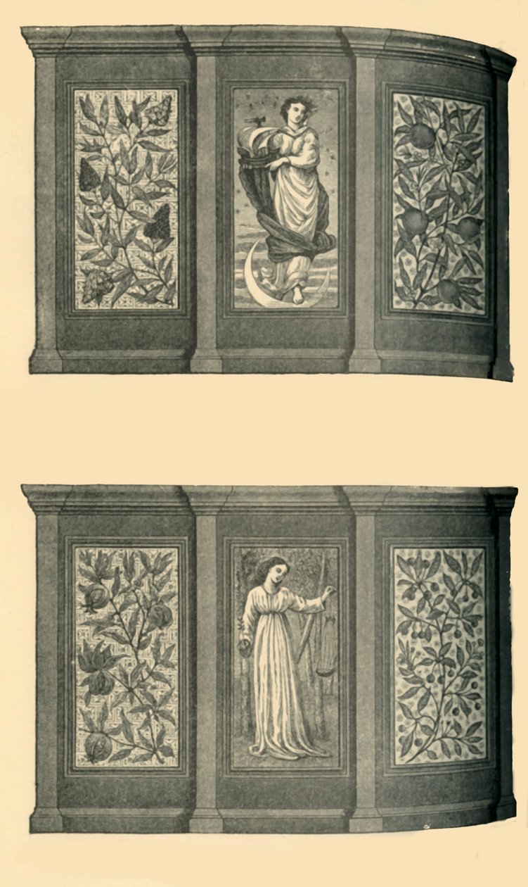 Decorazioni della Sala da Pranzo Ovest, Museo di South Kensington, c1865, 1881 da Unbekannt