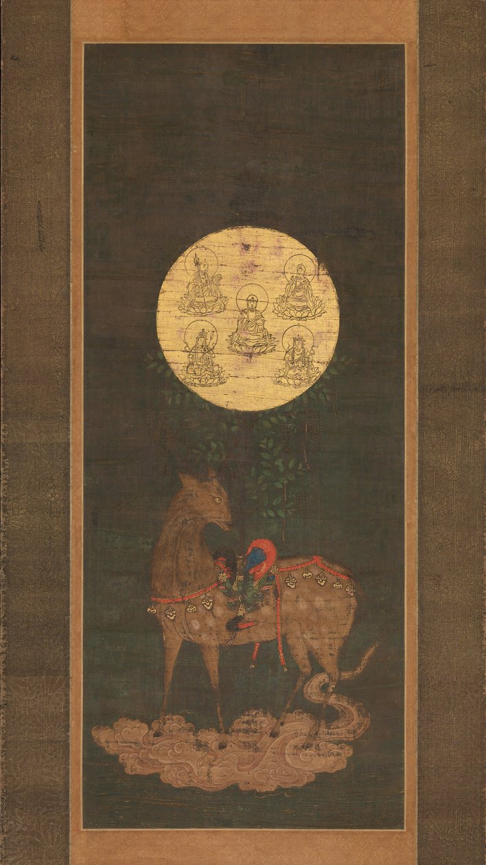 Mandala del Cervo del Santuario di Kasuga, fine XIV secolo da Unbekannt
