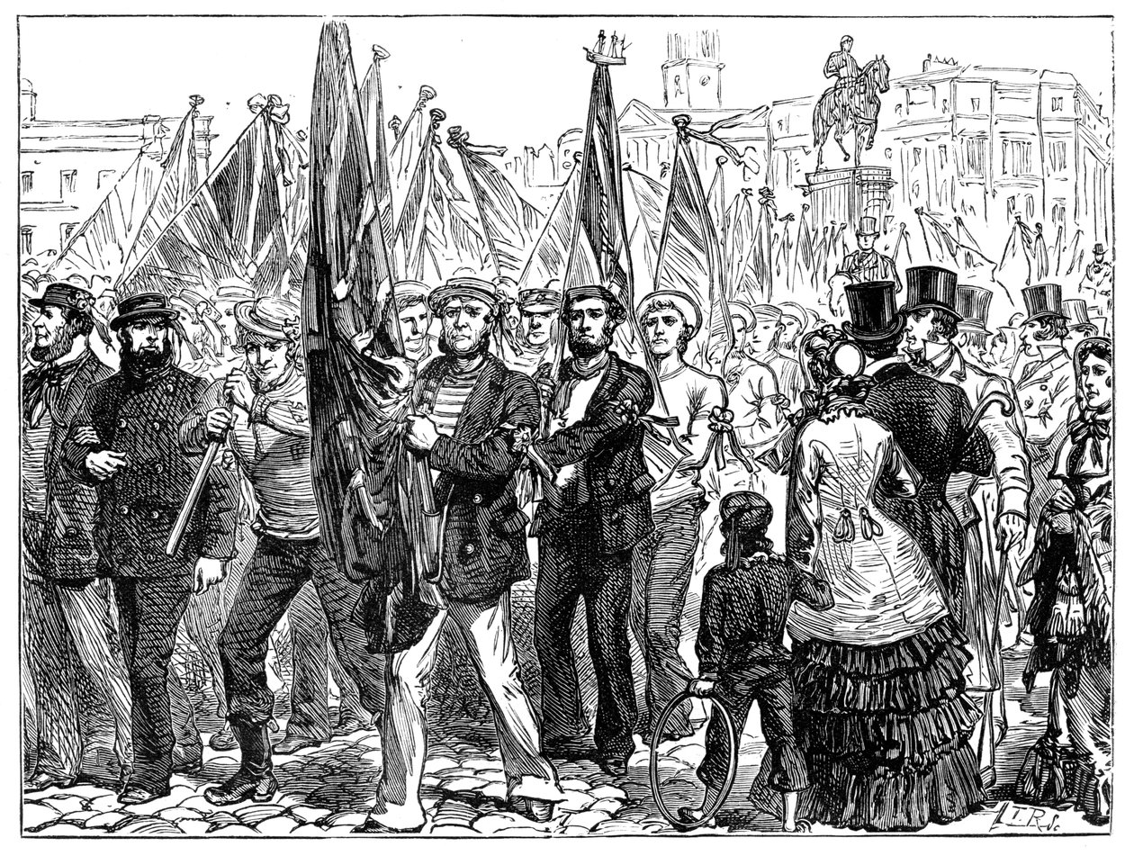 Dimostrazione di marinai, 19° secolo, 1900 da Unbekannt