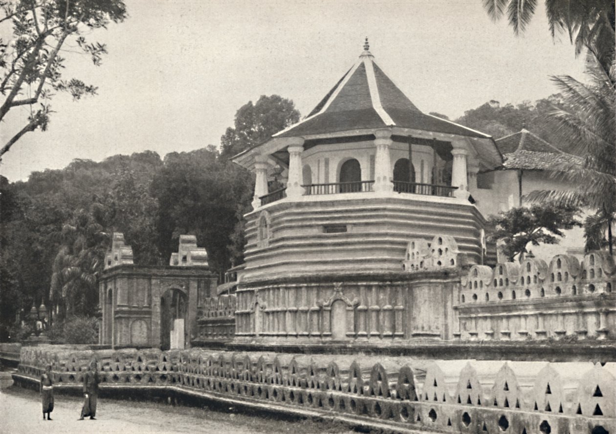 Il Tempio del Sacro Dente di Buddha a Kandy, 1926 da Unbekannt