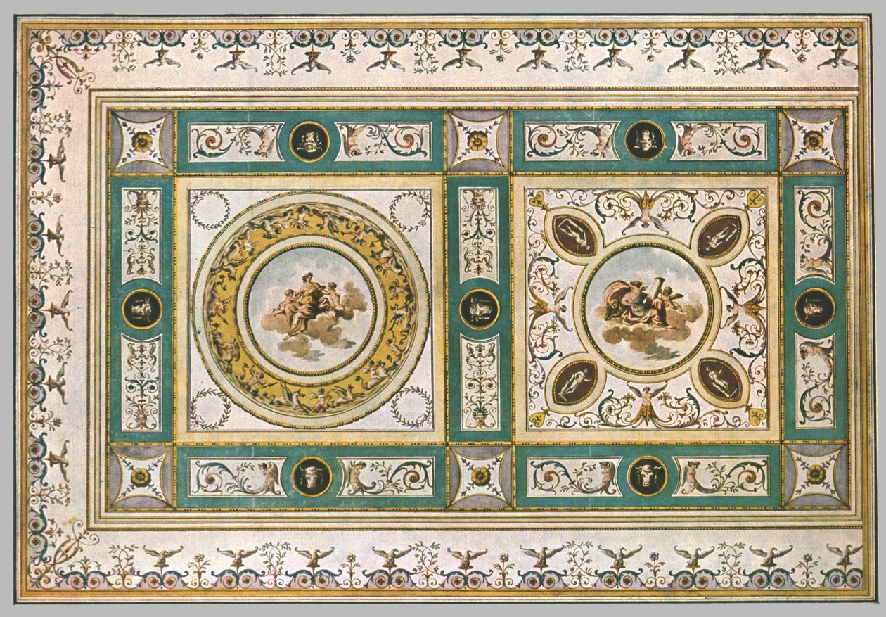 Progetto per un soffitto in un soggiorno, Italia, 1928 da Unbekannt