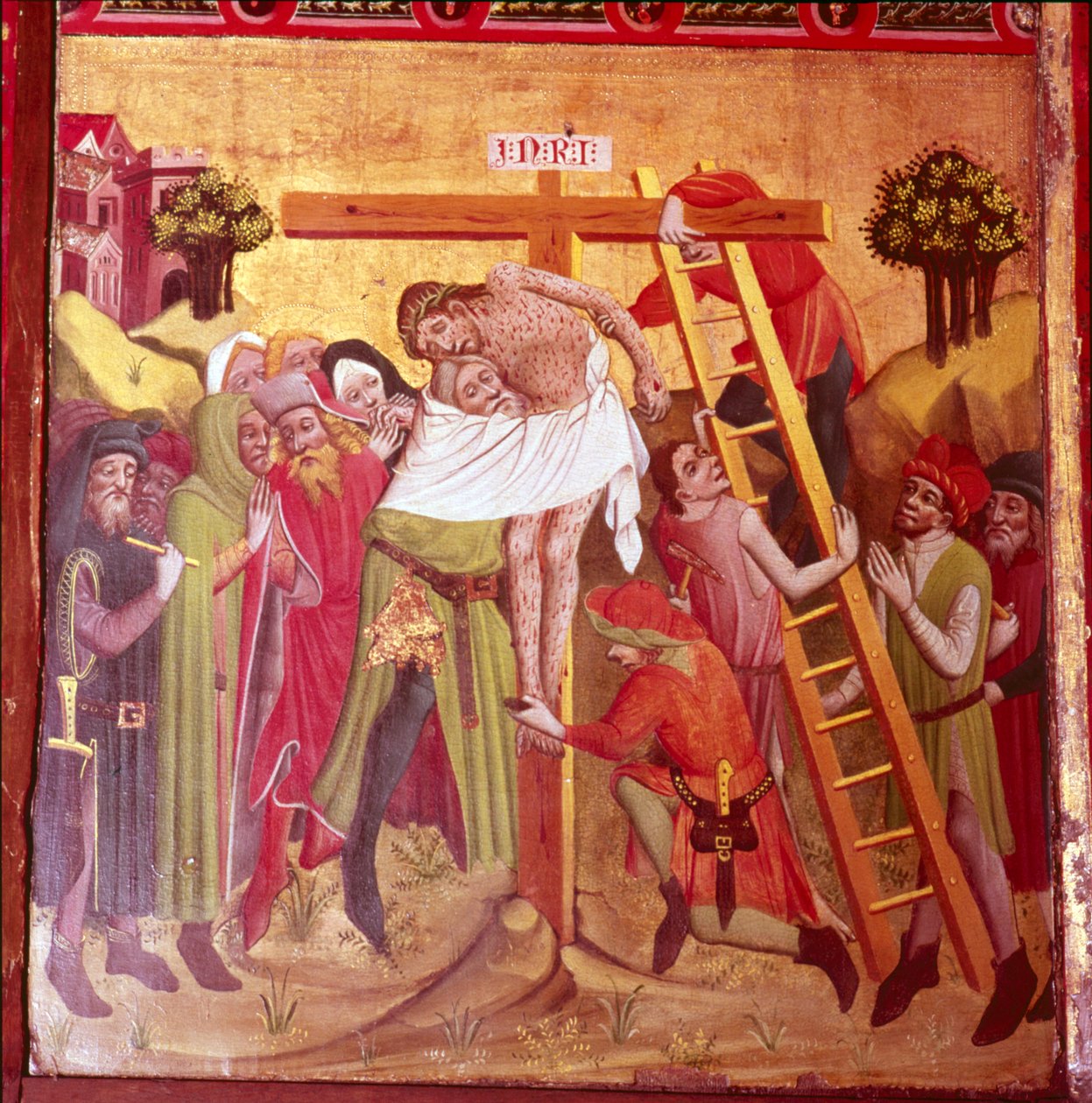 (dettaglio) dalla Discesa dalla Croce. Scuola tedesca del nord, 1435-1440 da Unbekannt