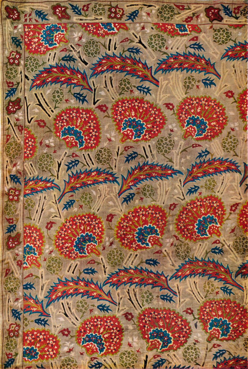 Dettaglio di una tenda, dalla Turchia, c1650 da Unbekannt