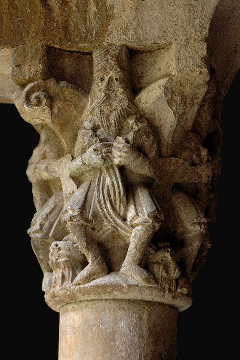 Dettaglio di un capitello nel chiostro di Sant Pere de Galligants, XII secolo da Unbekannt