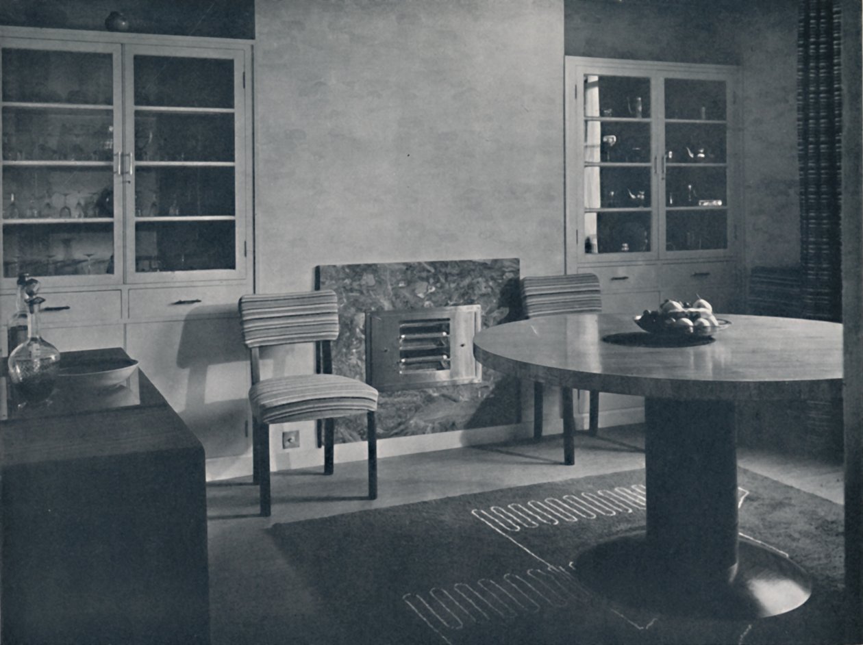 Sala da pranzo per una casa a Highgate Village, Londra, 1936 da Unbekannt