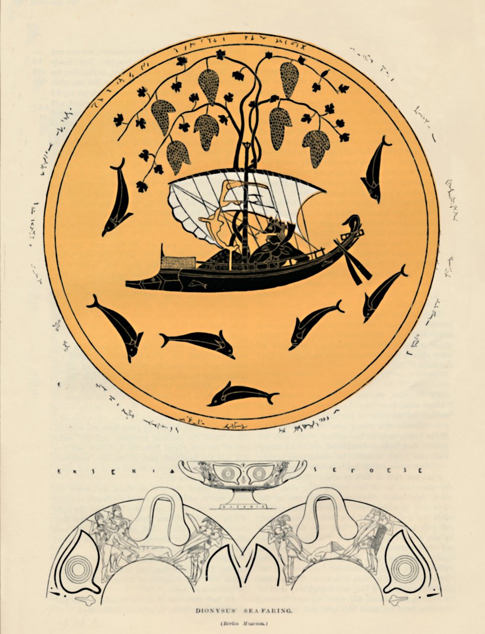 Dioniso in mare, Museo di Berlino, 1886 da Unbekannt
