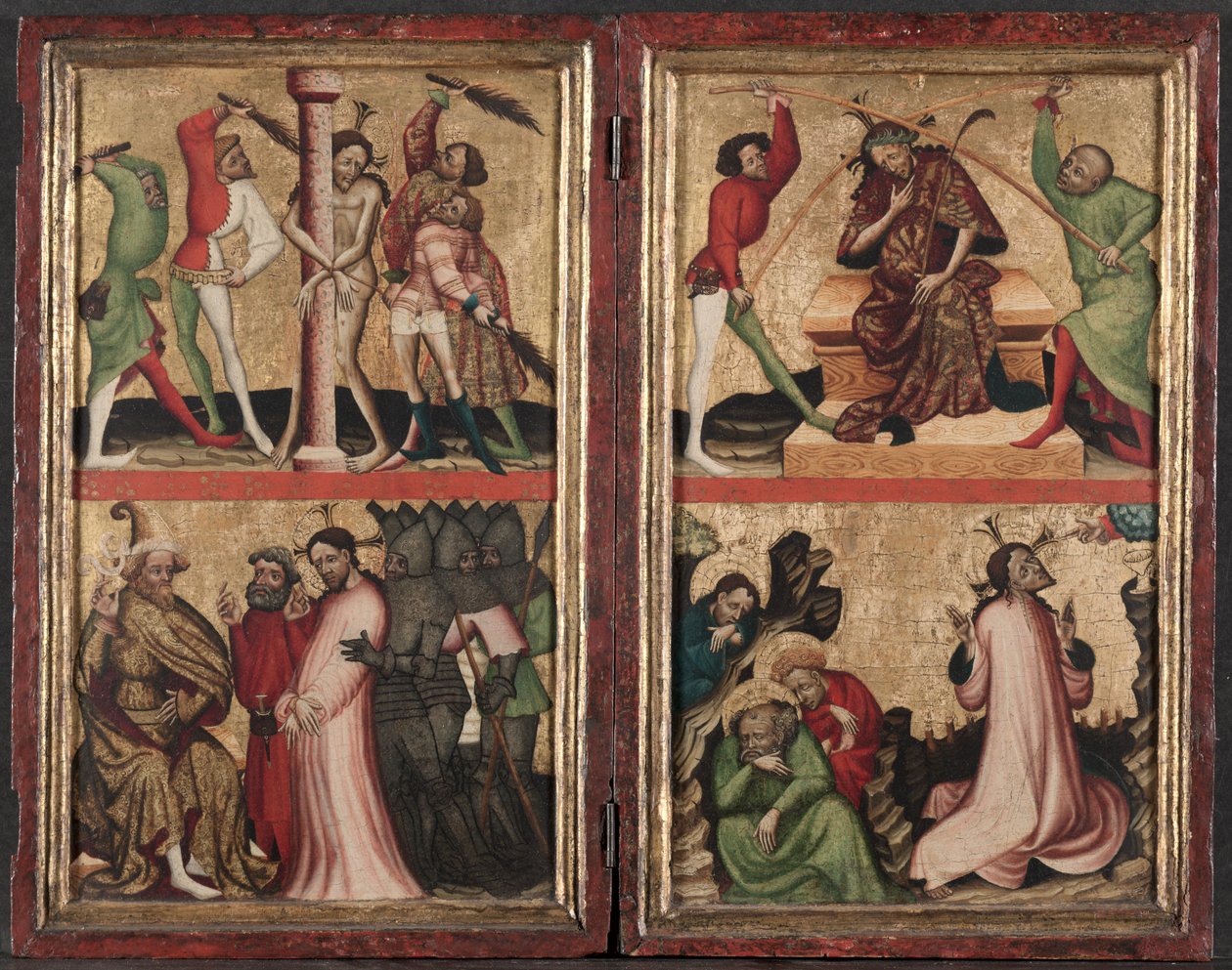 Dittico con la Passione di Cristo, c. 1400 da Unbekannt