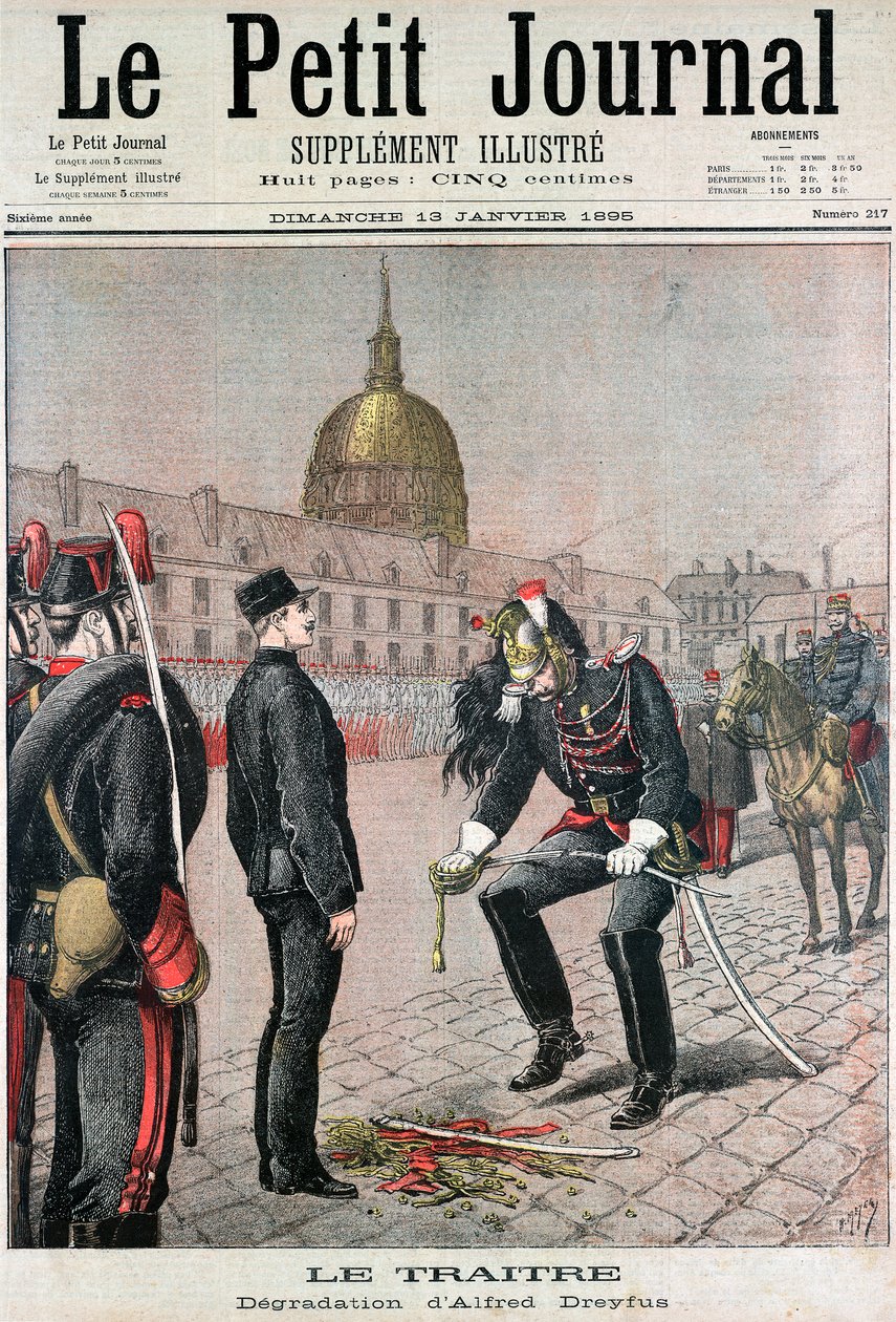 Disonore di Albert Dreyfus, 1895 da Unbekannt