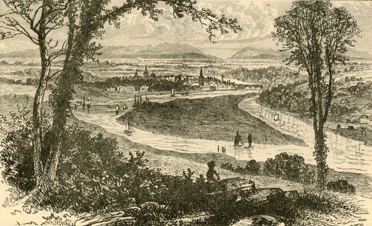 Vista lontana di Perth da Unbekannt