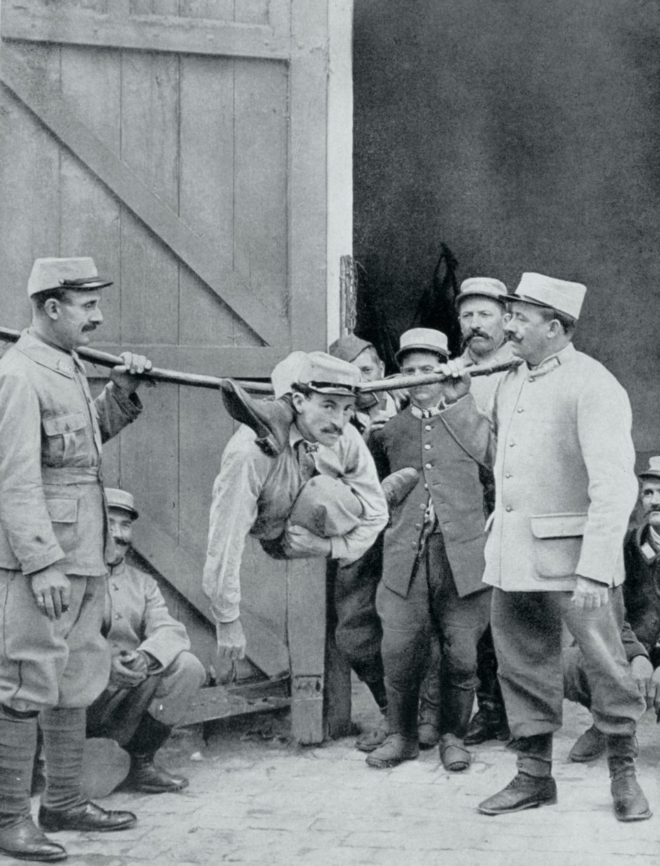 Distrazioni al fronte, il serpente umano, Francia, Prima Guerra Mondiale, 1915 da Unbekannt