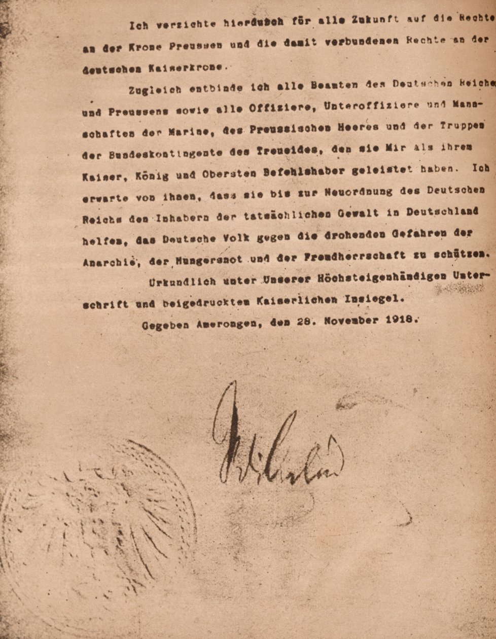 Documento che conferma l