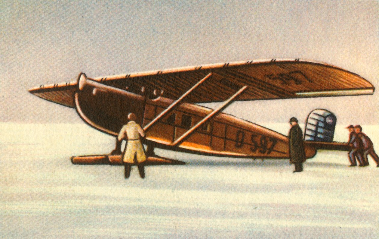 Aereo Dornier Merkur con pattini da neve, 1920s, 1932 da Unbekannt