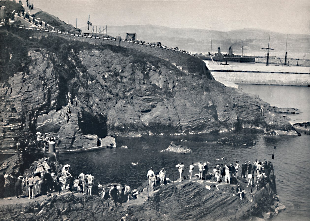 Douglas - Il luogo di balneazione a Port Skillion, 1895 da Unbekannt