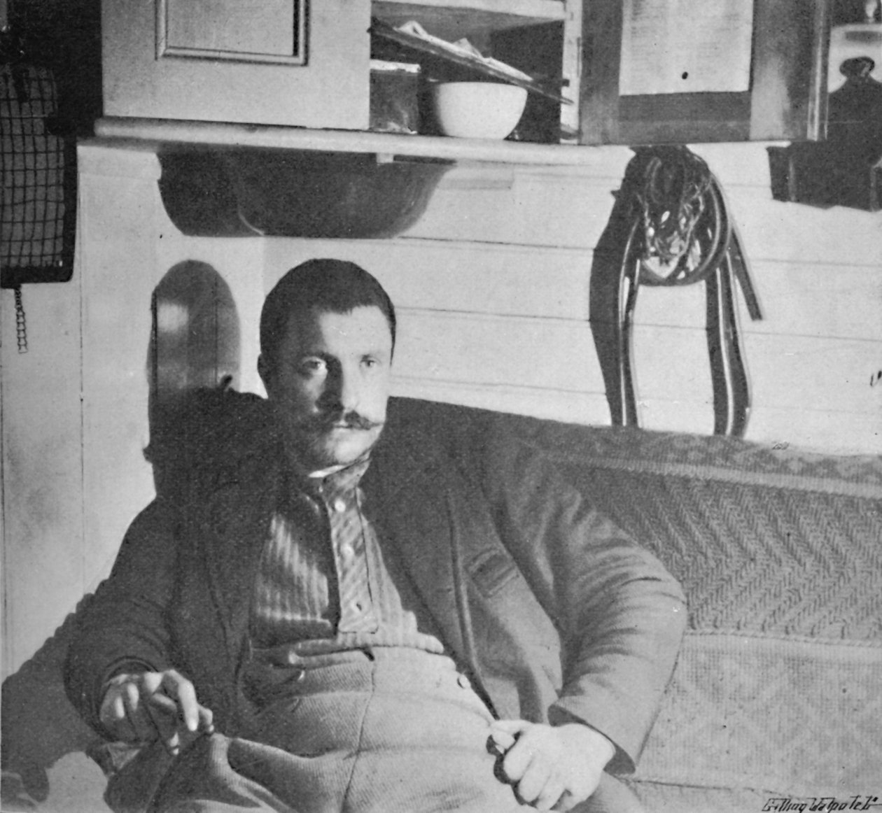 Il Dr. Blessing nella sua cabina, 1893-1896, 1897 da Unbekannt