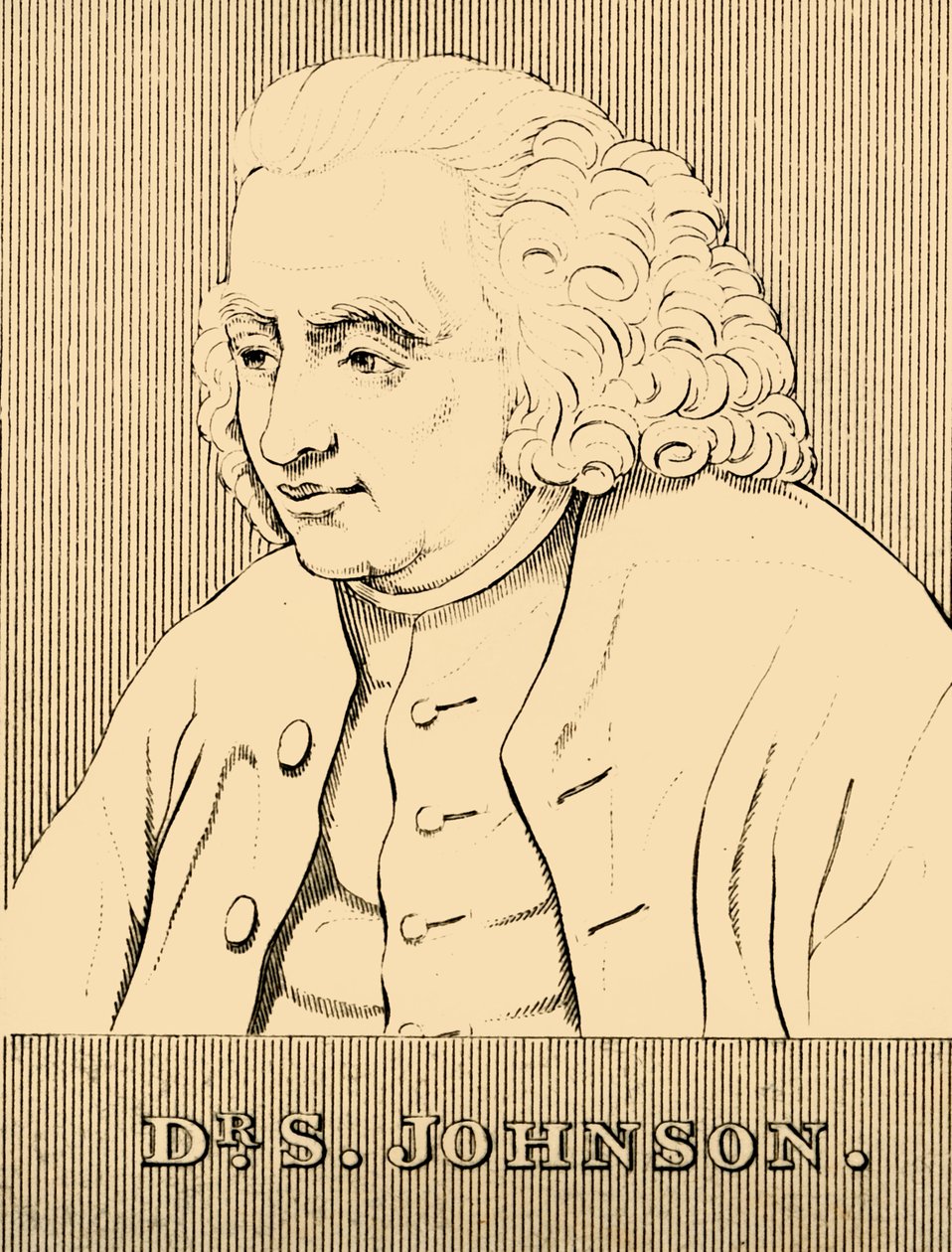 Dr. S. Johnson, 1709-1784 da Unbekannt