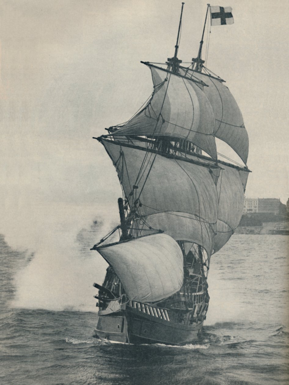 La nave ammiraglia di Drake nel suo viaggio intorno al mondo, replica, 1937 da Unbekannt