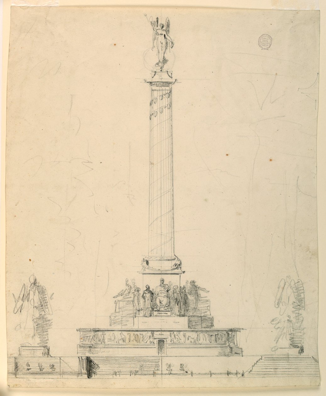 Elevazione di un monumento alla vittoria da Unbekannt