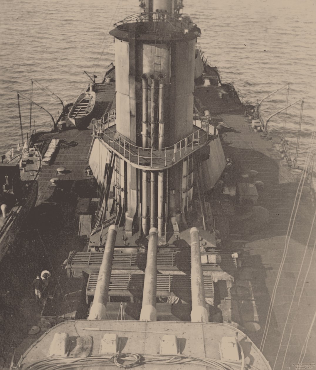 Corazzata Imperator Aleksandr III a Biserta, 1920 da Unbekannt