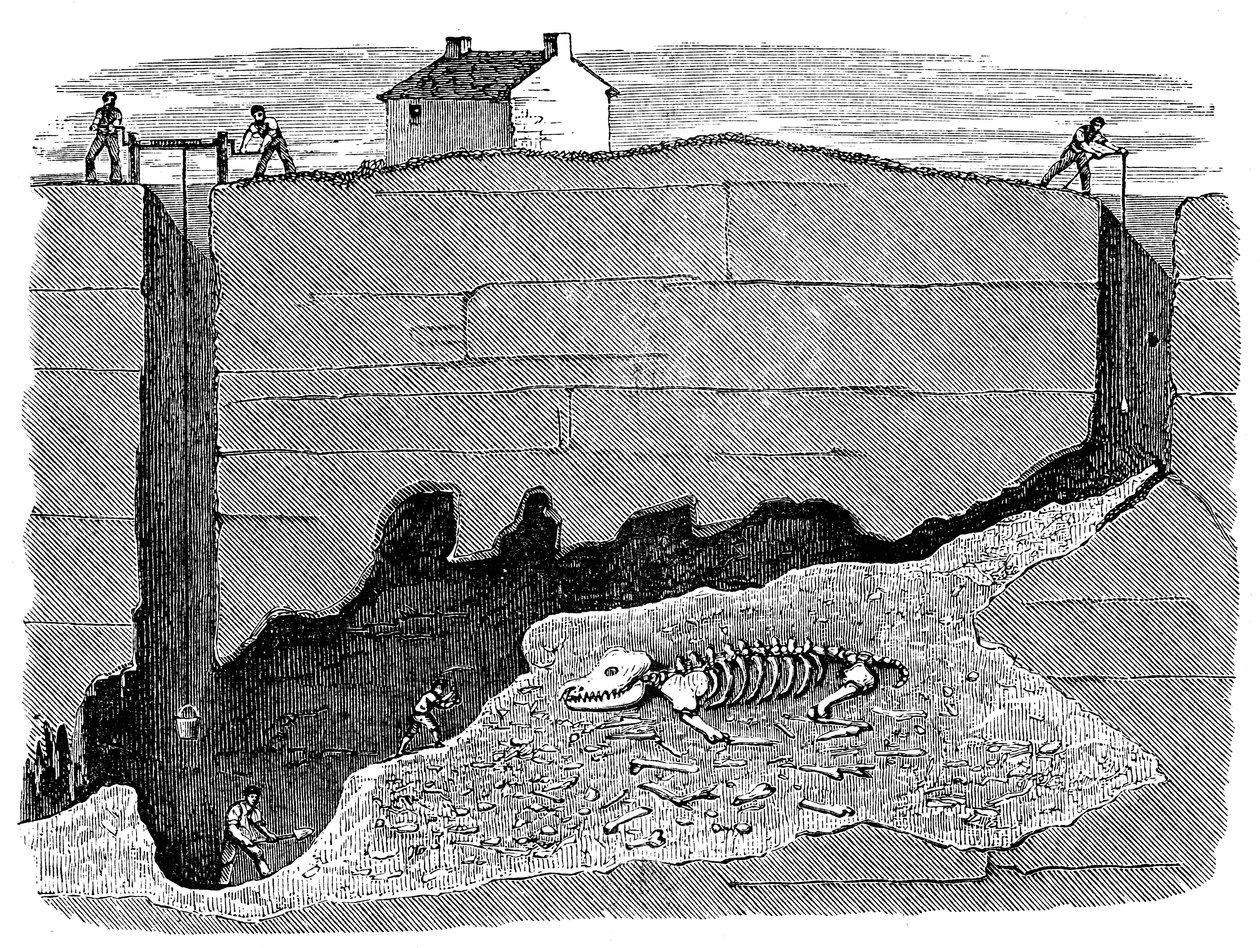 Miniera di piombo Dream, vicino a Wirksworth, Derbyshire, 1881 da Unbekannt