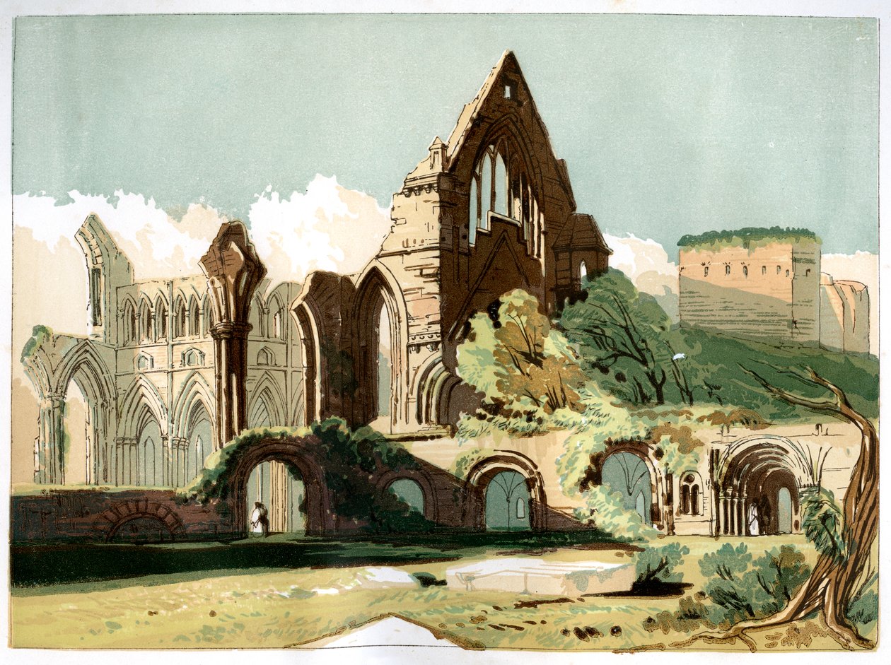 Abbazia di Dryburgh, c1850 da Unbekannt