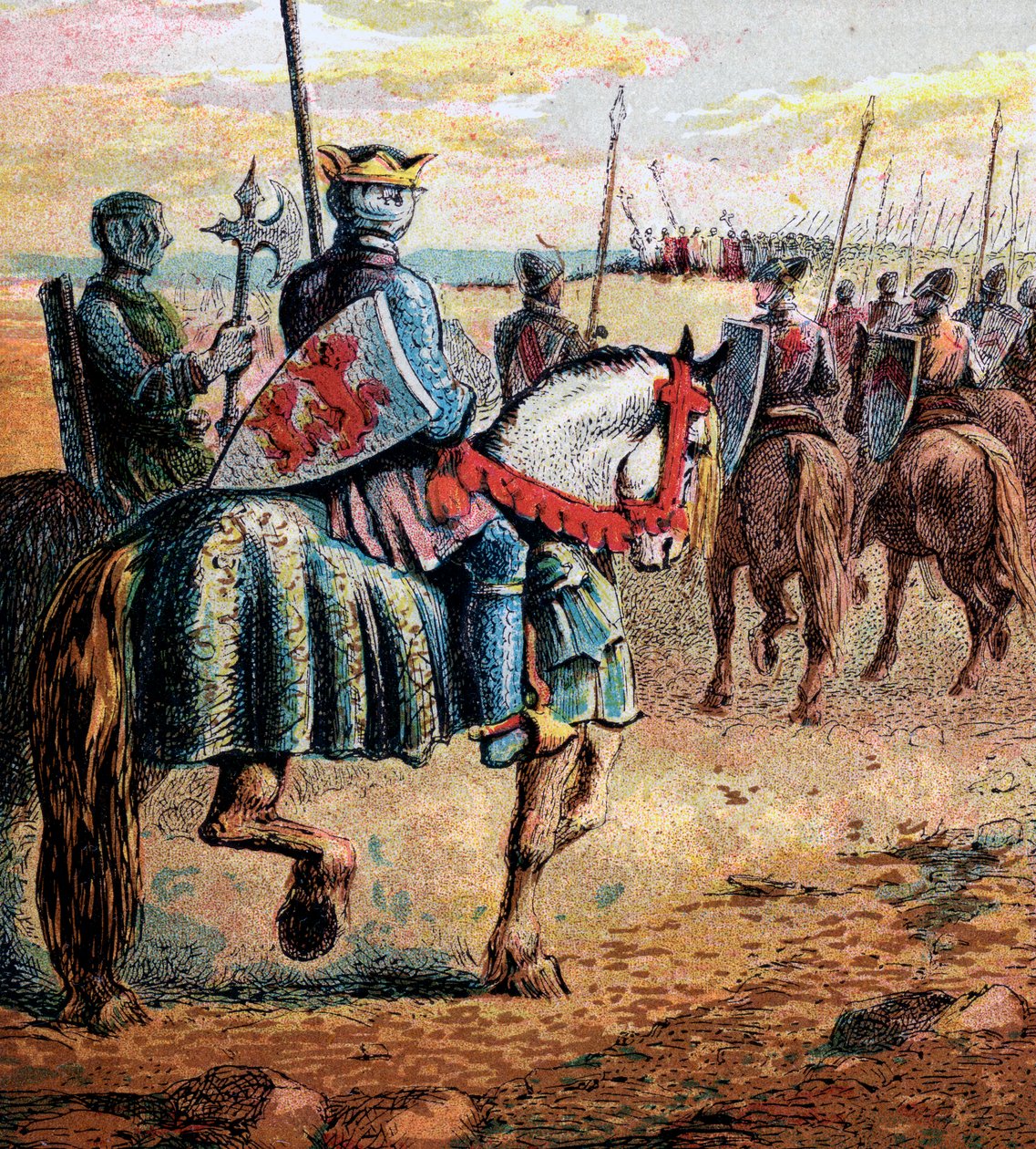 Il duca Roberto va in Palestina, XI secolo, c. 1850 da Unbekannt