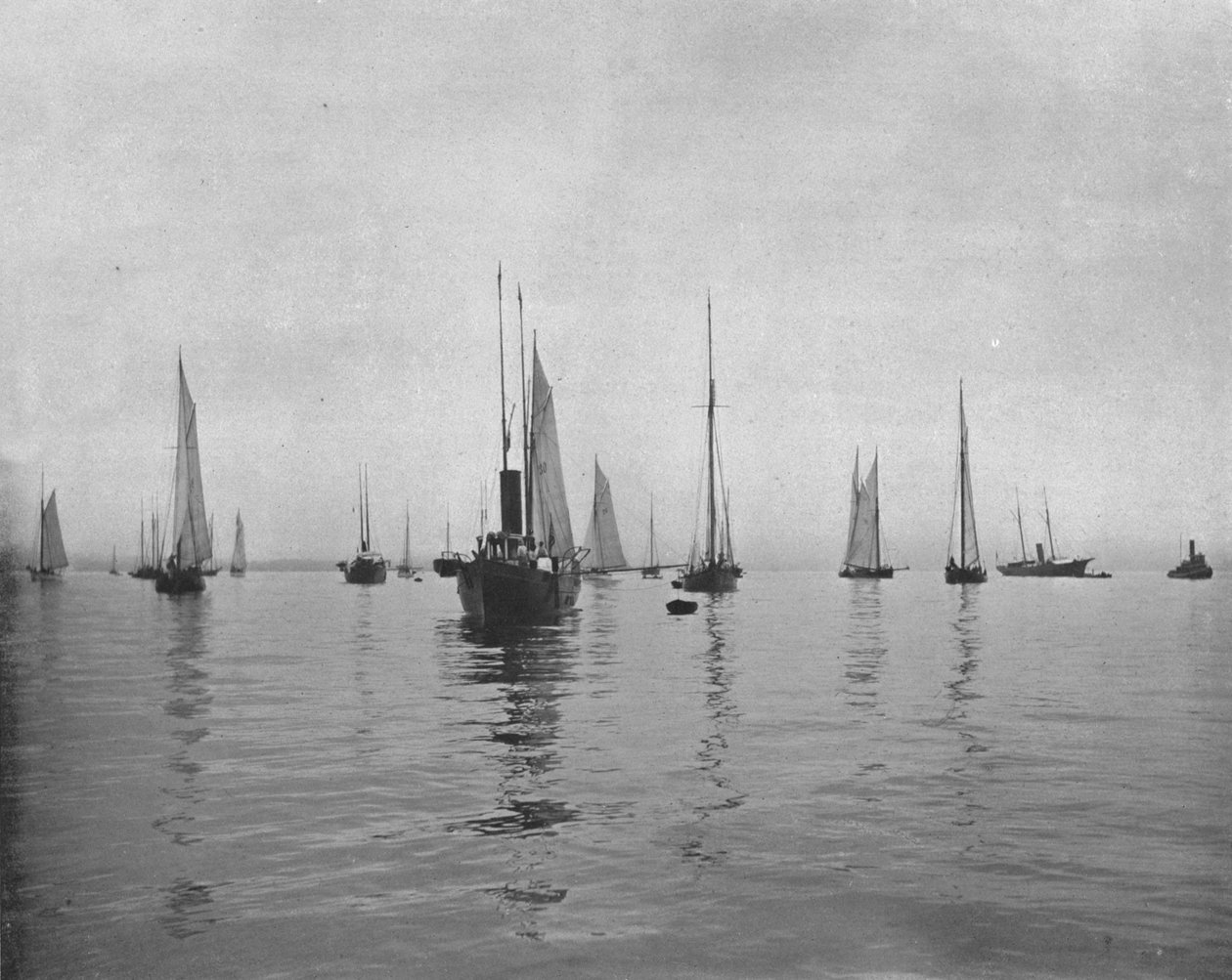 Mattina presto sulla baia di New York, USA, c1900 da Unbekannt