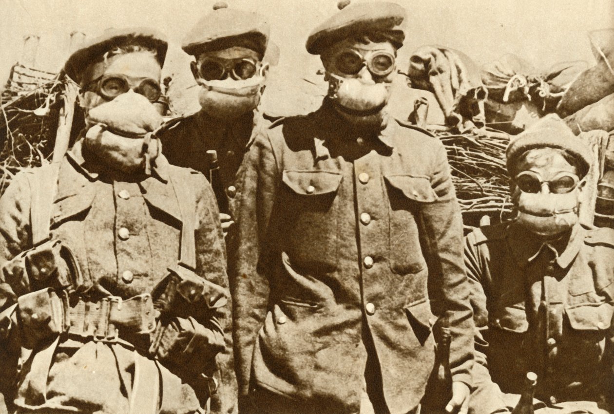 Prime maschere antigas, Prima guerra mondiale, 1915, 1935 da Unbekannt
