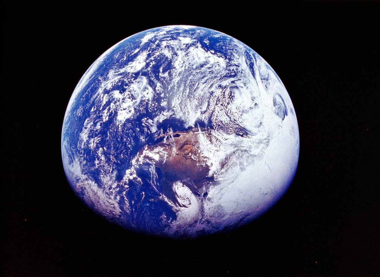 La Terra dallo spazio, fotografata dalla navicella Apollo 16 da Unbekannt