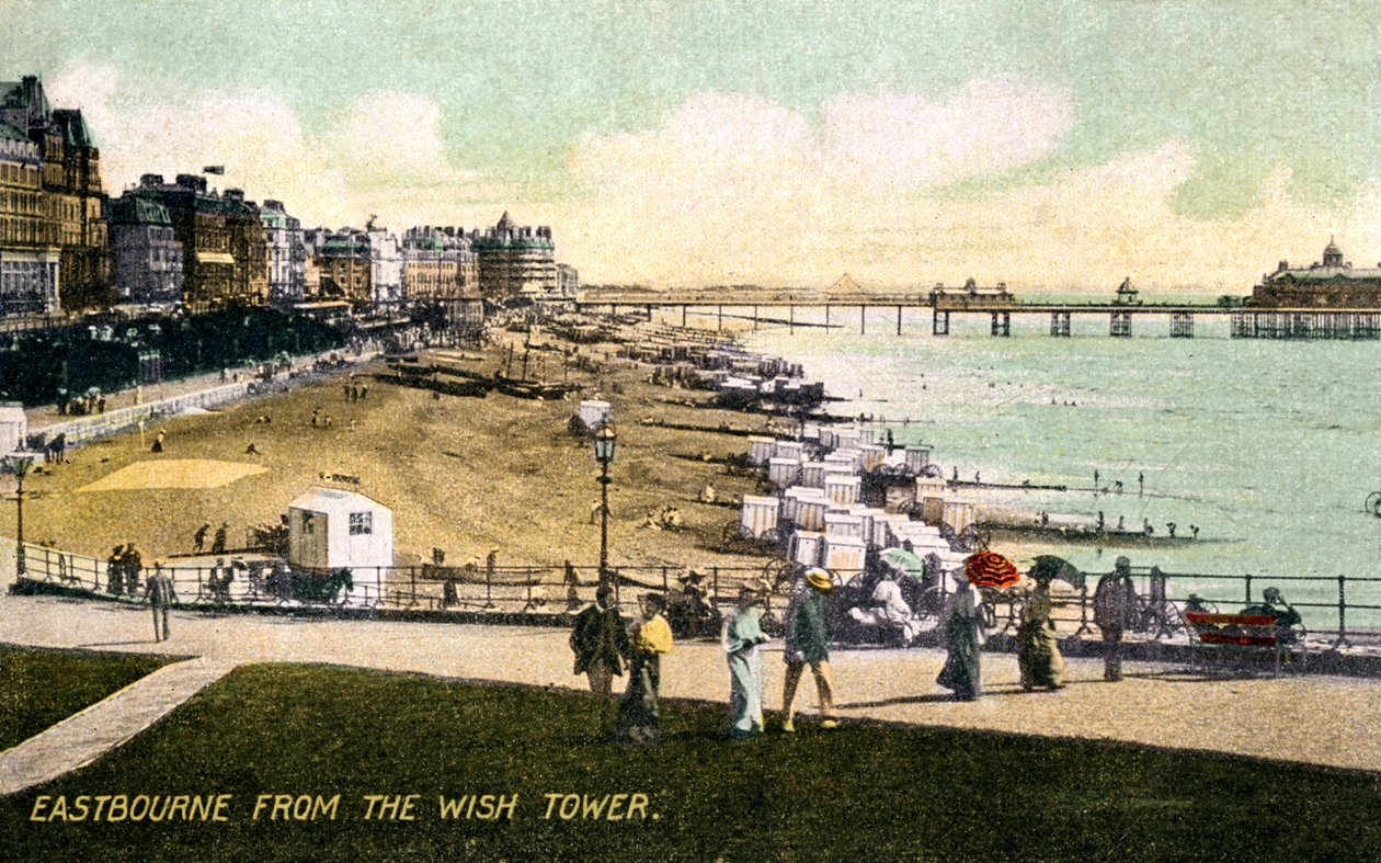 Eastbourne dalla Wish Tower, Sussex, inizio XX secolo da Unbekannt