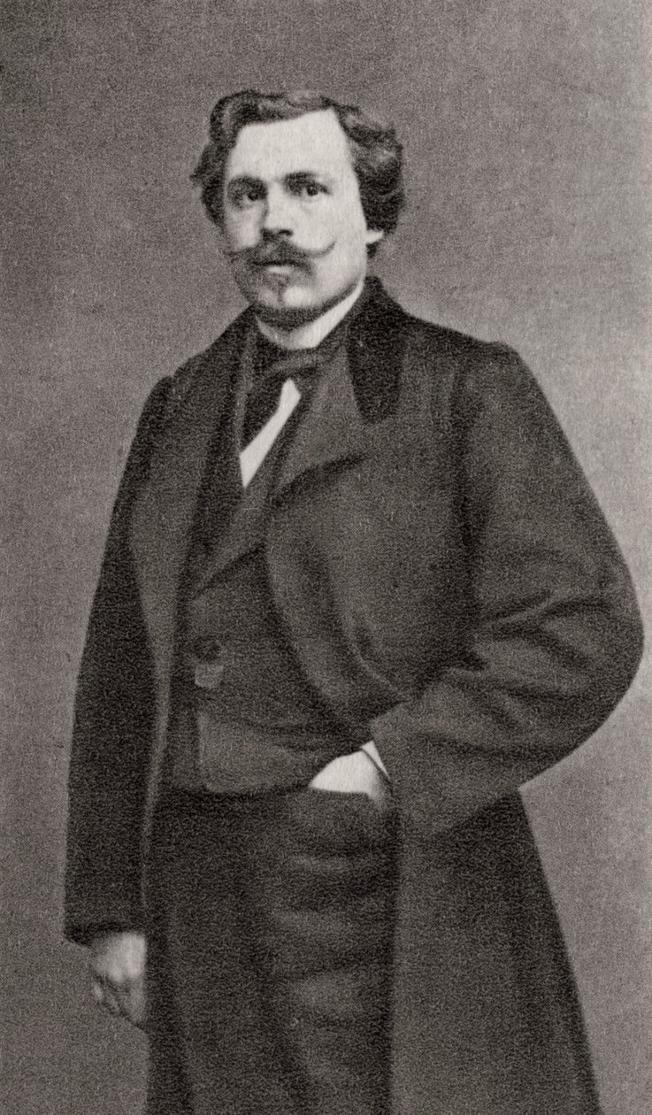 Edmond de Goncourt, autore francese, 1868 da Unbekannt