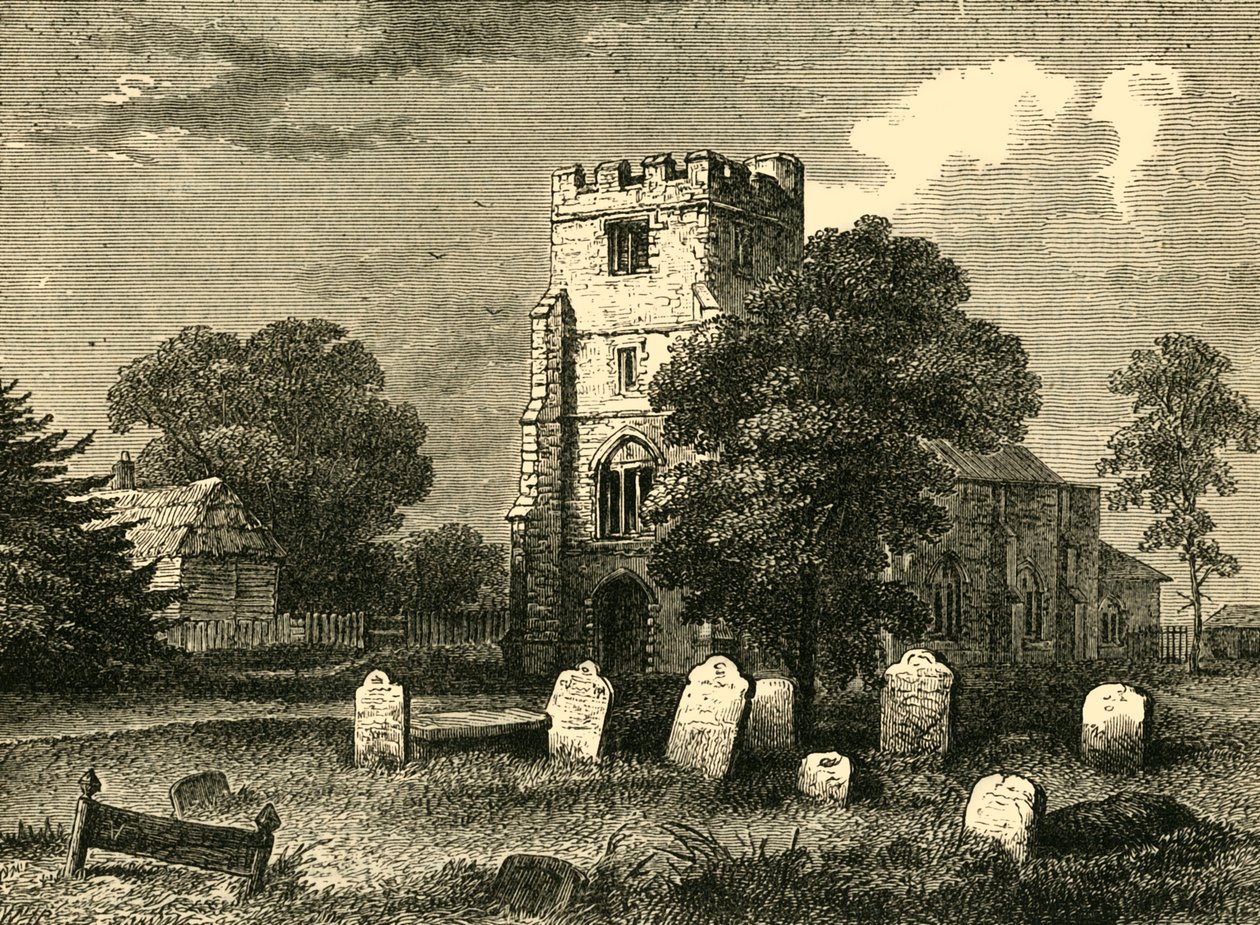 Chiesa di Edmonton, 1790, c1876 da Unbekannt