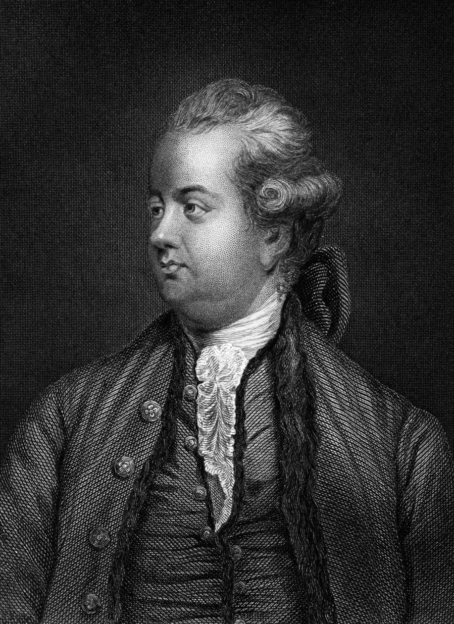 Edward Gibbon, storico britannico, XIX secolo da Unbekannt