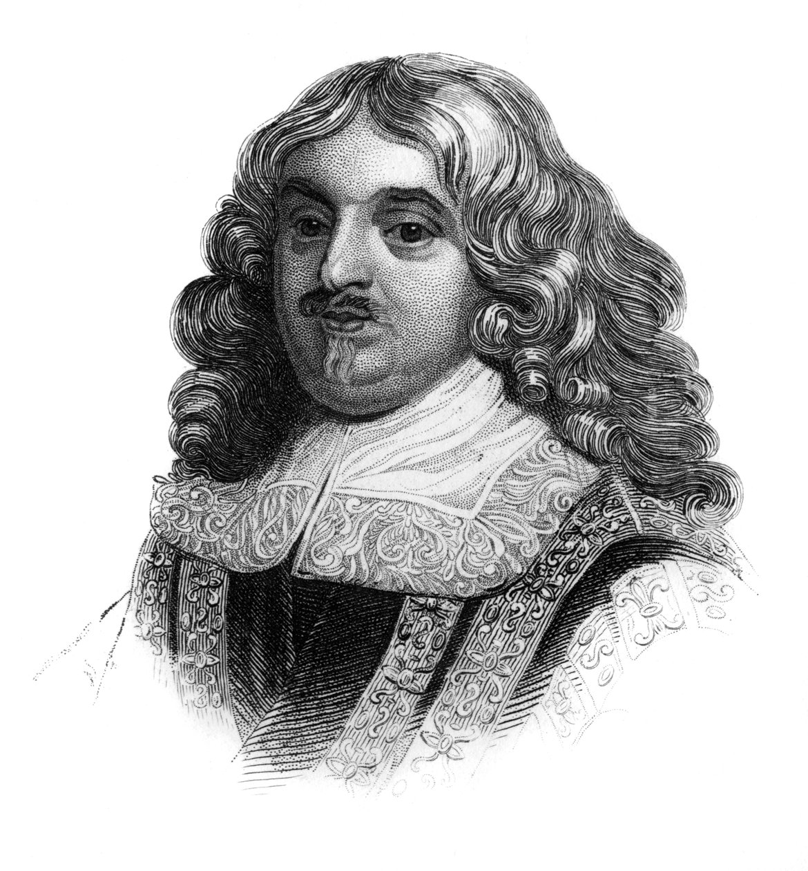 Edward Hyde, 1° conte di Clarendon, storico e statista inglese del XVII secolo, c1850 da Unbekannt
