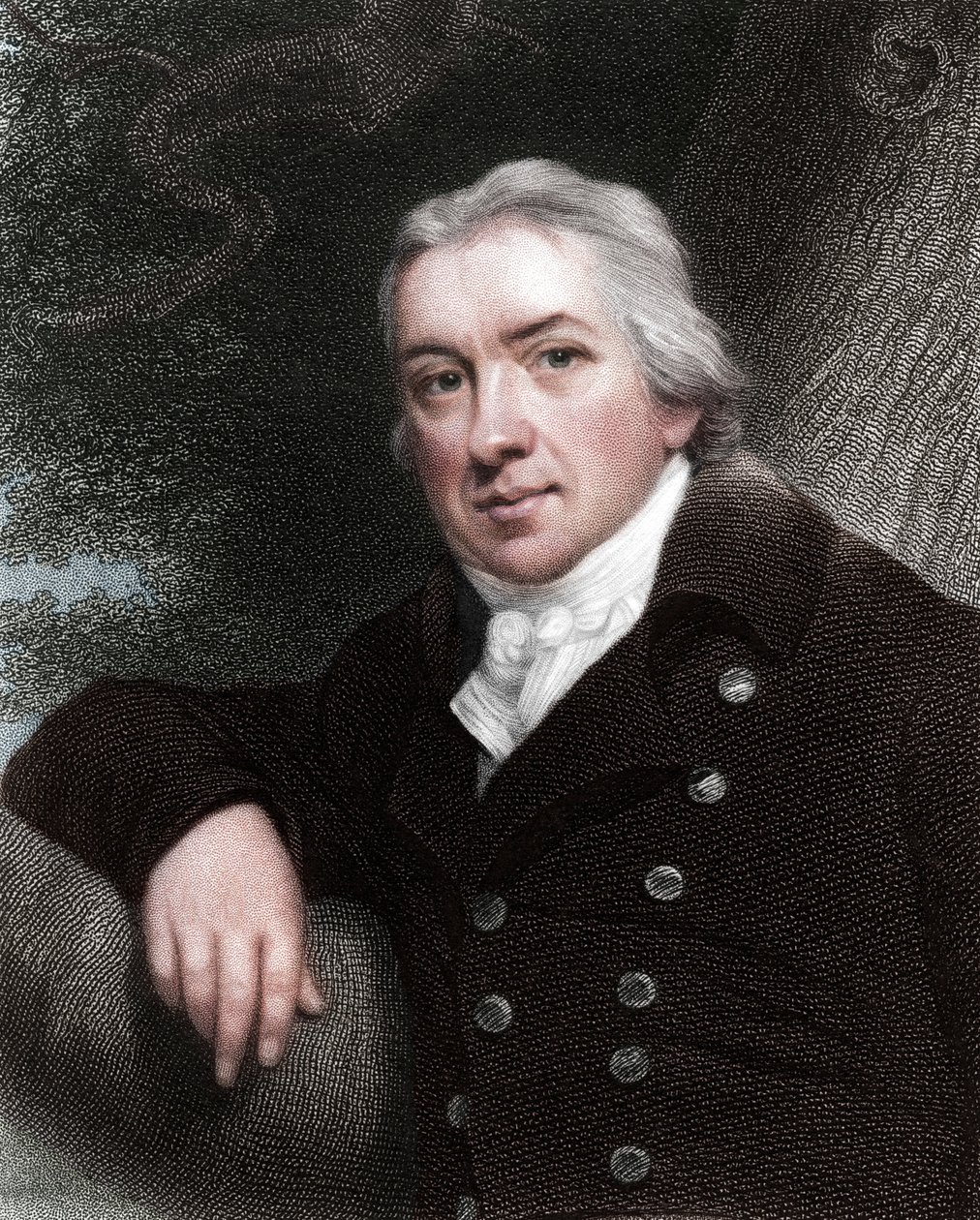 Edward Jenner, medico inglese, 1837 da Unbekannt