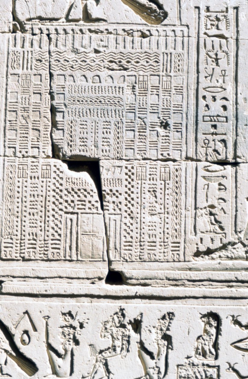 Calendario egiziano, Tempio di Kom Ombo, Egitto, II-I secolo a.C. da Unbekannt