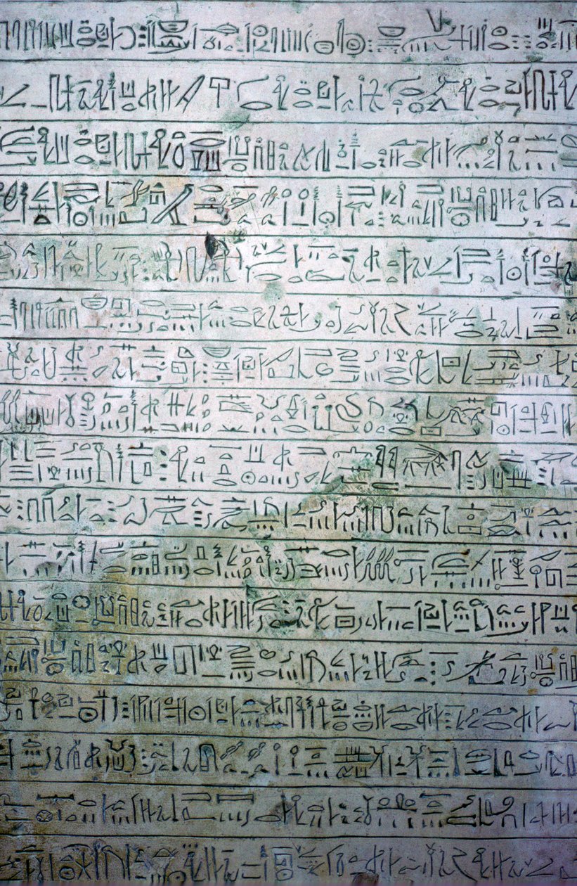 Stele di calcare egizia con scrittura ieratica da Unbekannt