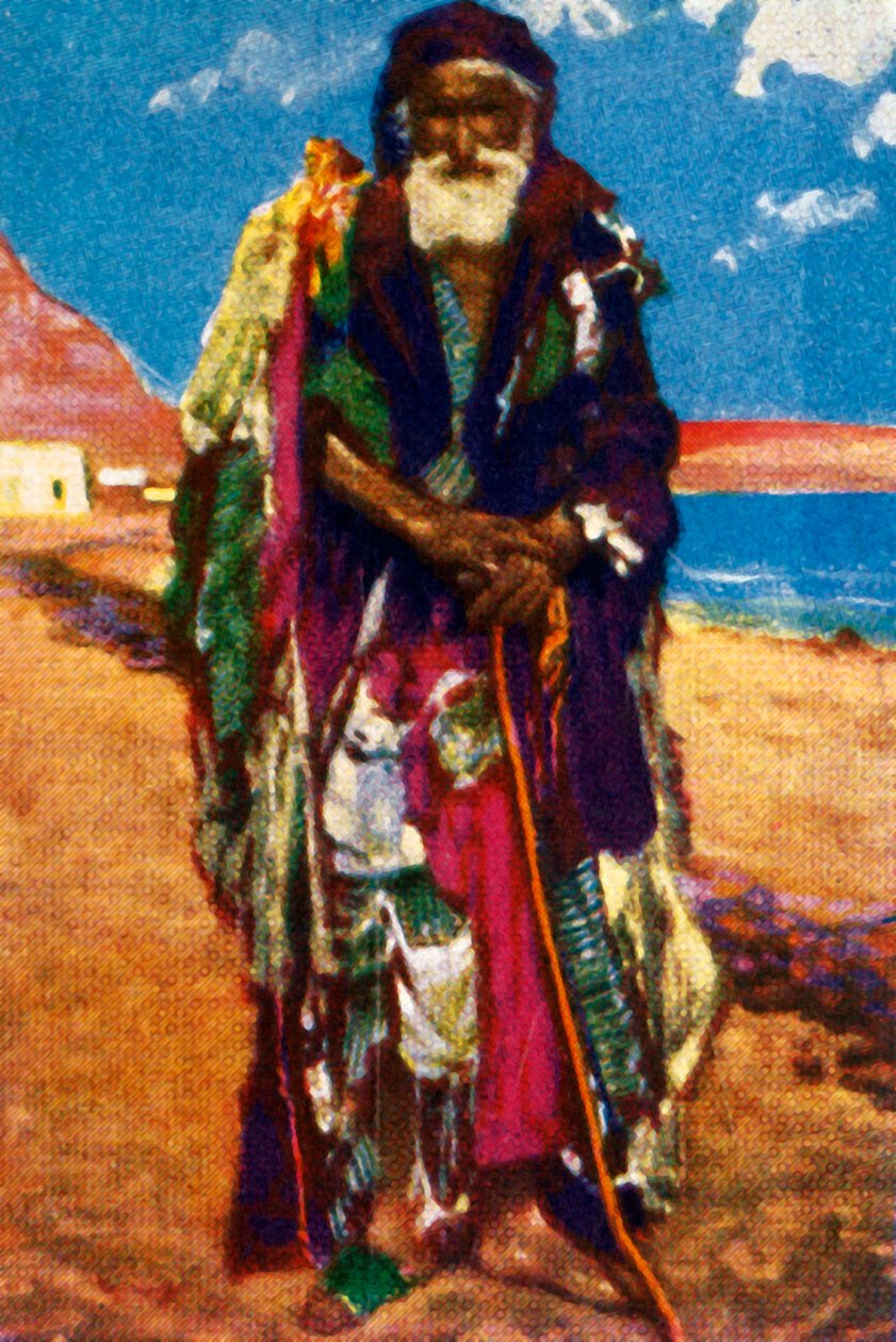 Mendicante anziano, Egitto, c1928 da Unbekannt