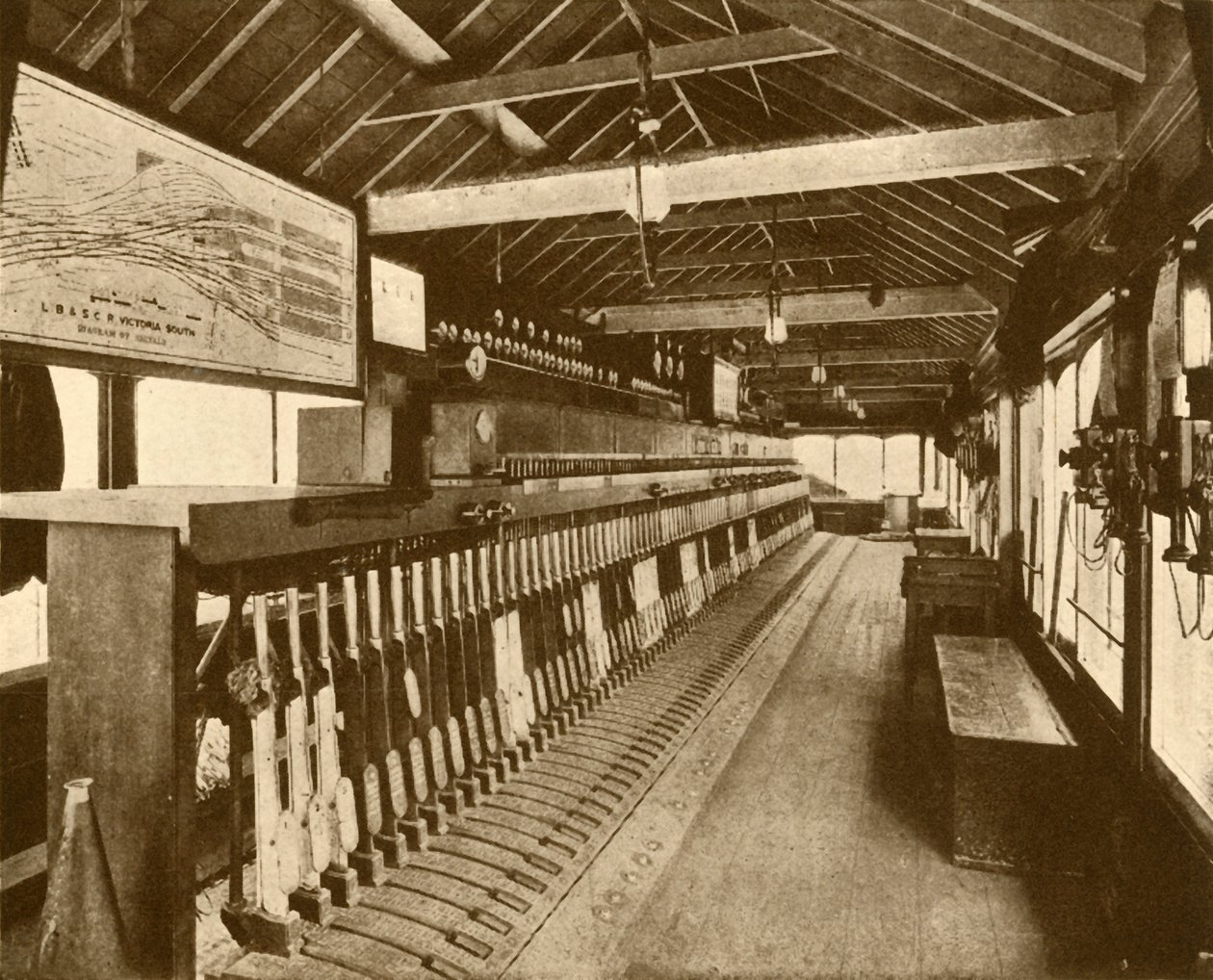 Cabina di segnalazione elettromeccanica a Victoria, Southern Railway, 1930 da Unbekannt