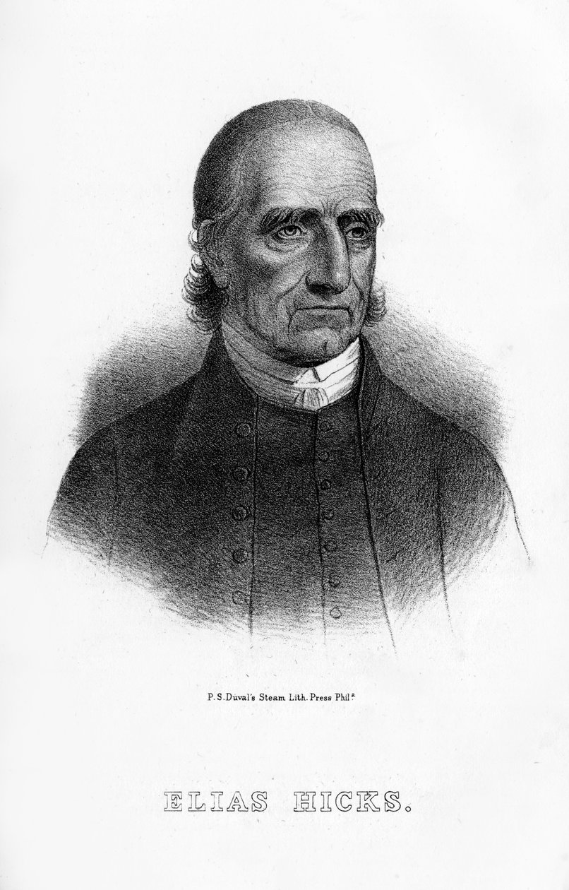 Elias Hicks, predicatore americano, 1854 da Unbekannt
