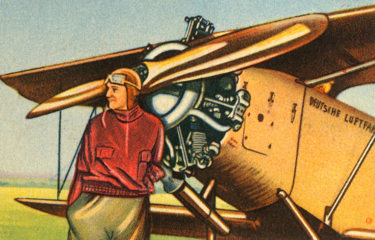Elly Beinhorn con il suo aereo, 1932 da Unbekannt