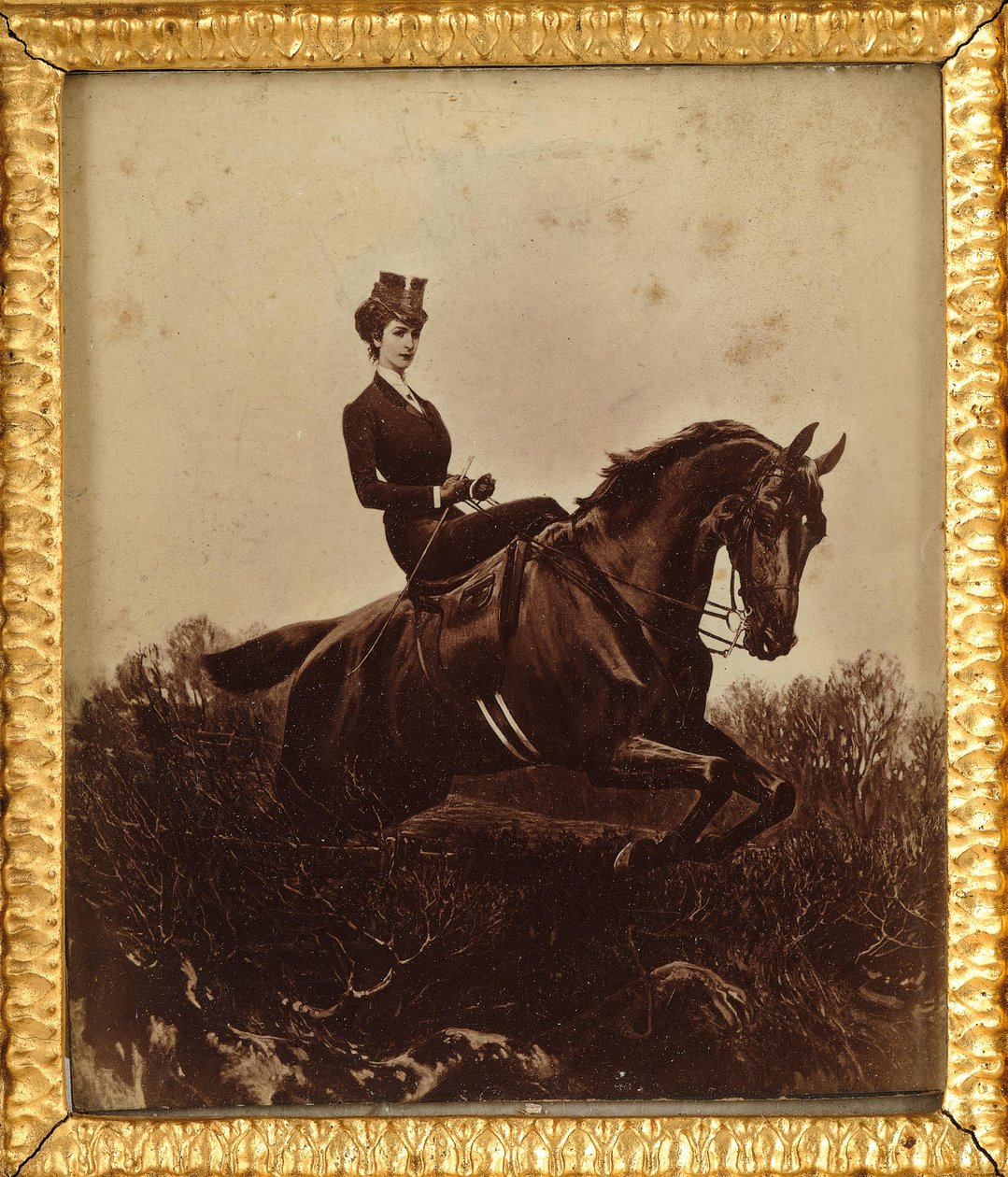 Imperatrice Elisabetta a cavallo, c. 1890 da Unbekannt