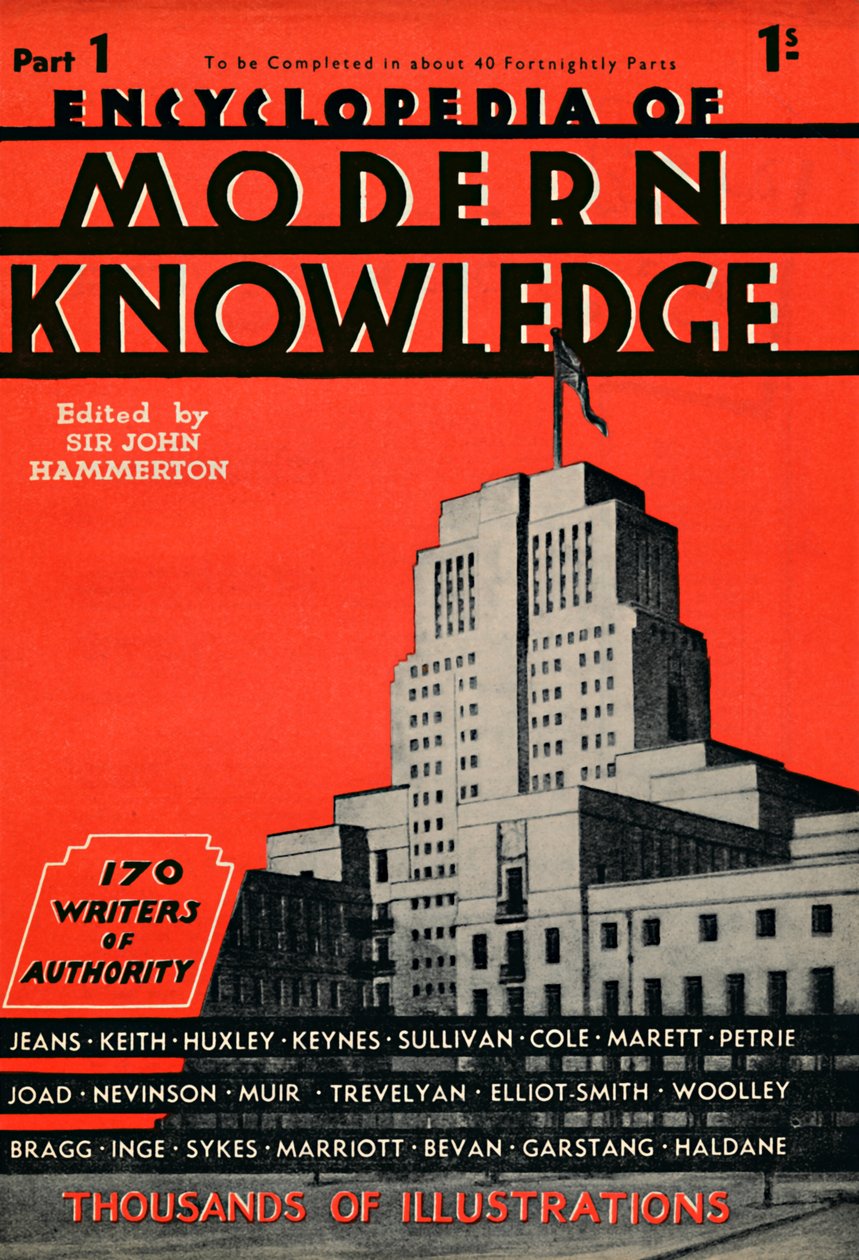 Enciclopedia della conoscenza moderna Parte 1 pubblicità, 1935 da Unbekannt