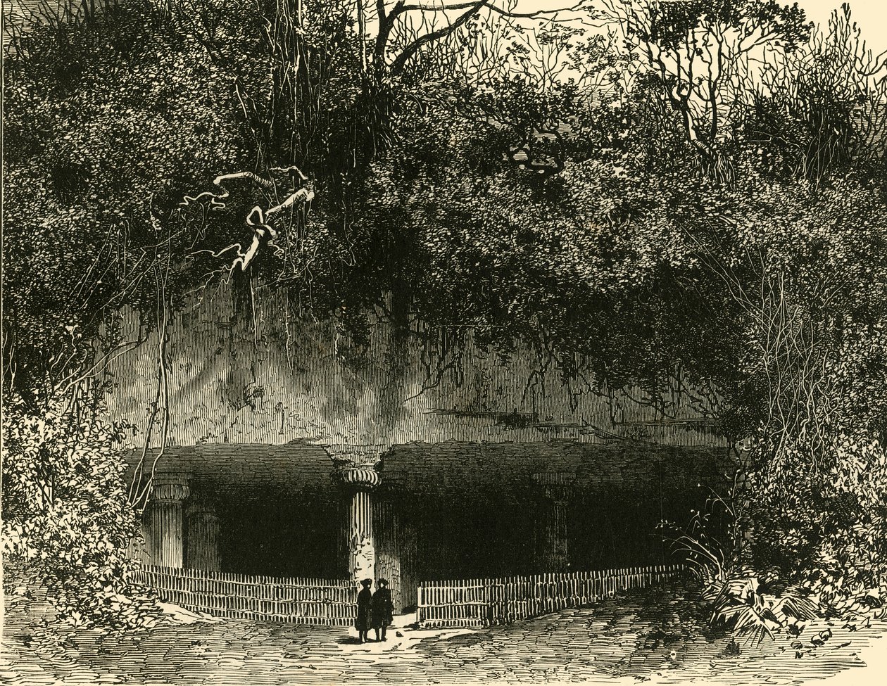 Ingresso della grotta a Elephanta, Presidenza di Bombay da Unbekannt