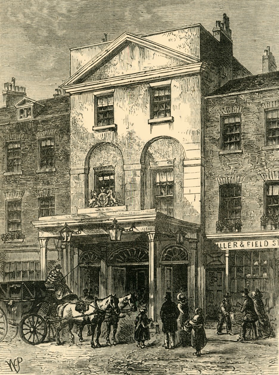 Ingresso al Teatro di Astley nel 1820, c. 1878 da Unbekannt