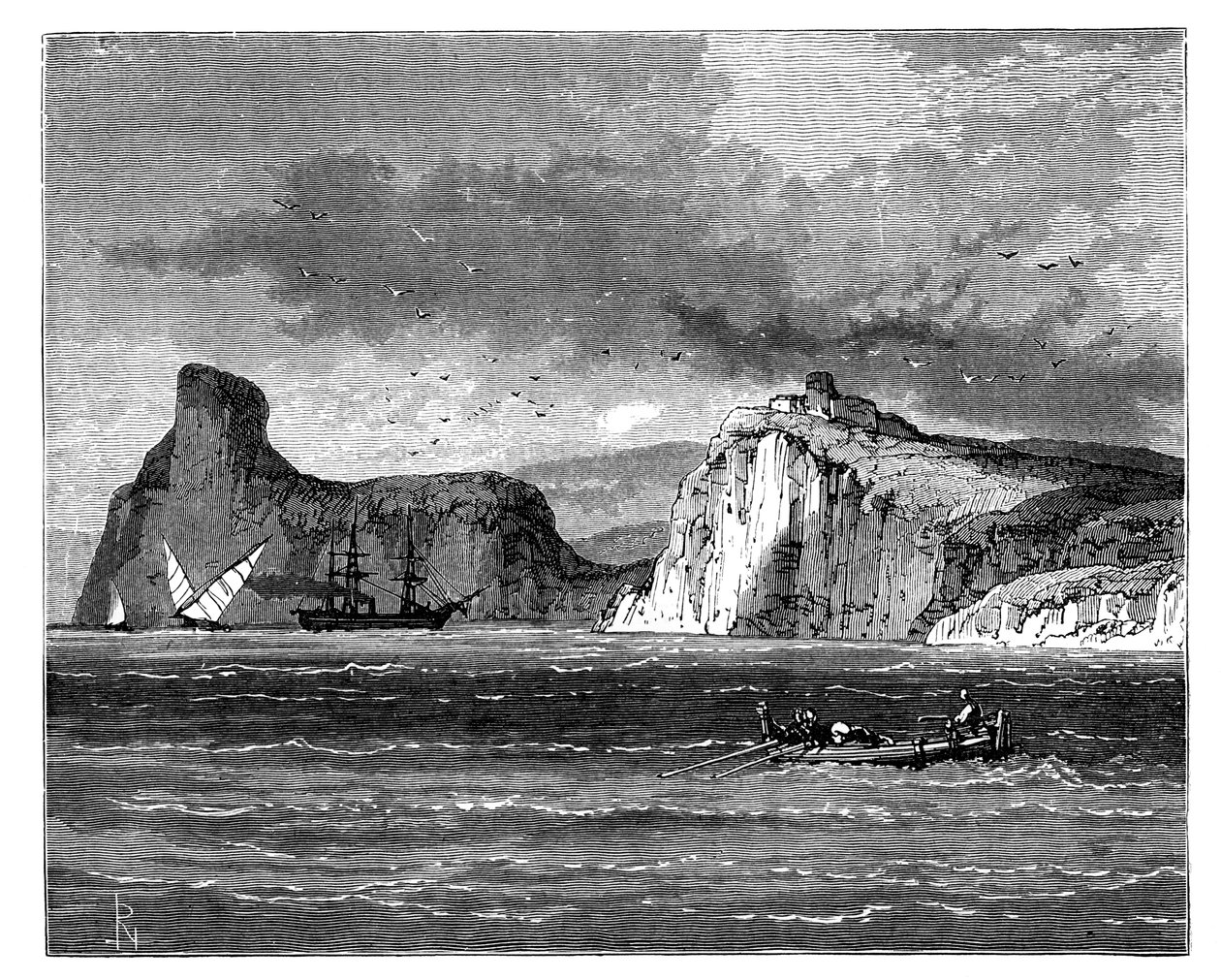 Ingresso al porto di Balaclava, Ucraina, c1888 da Unbekannt
